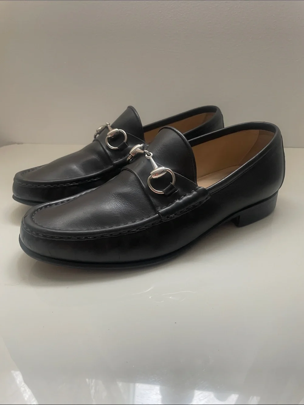 Gucci Dark Brown Leather Horsebit Loafers